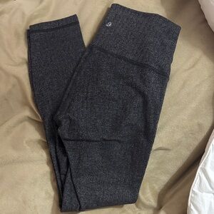 lululemon athletica Black Chevron Leggings